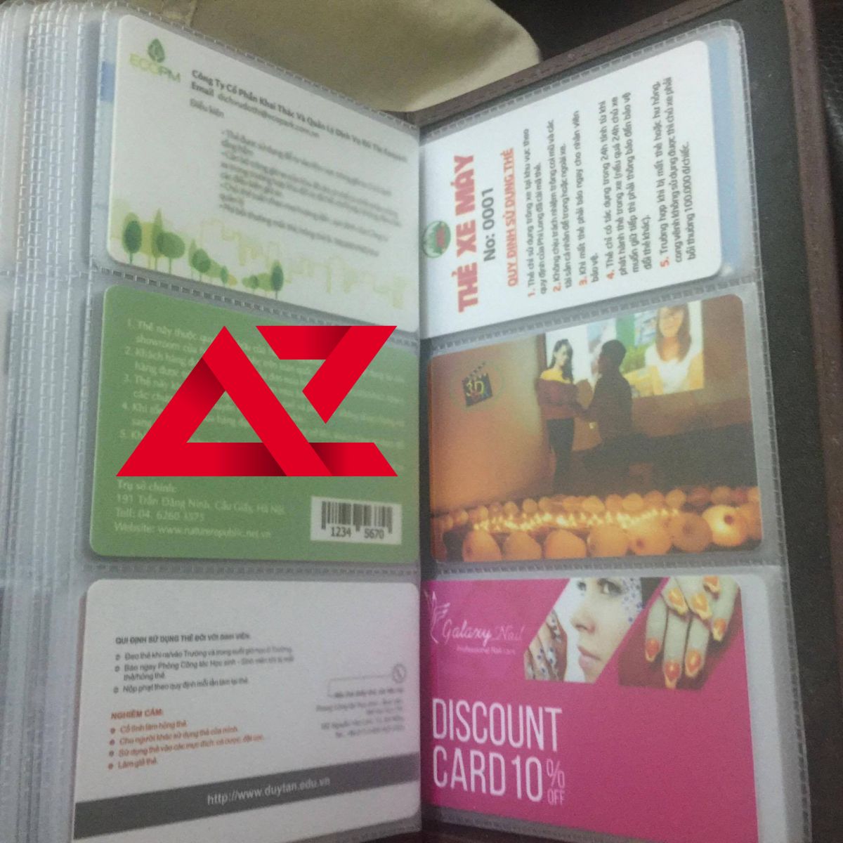 AZ MEMBER – mẫu thẻ thành viên